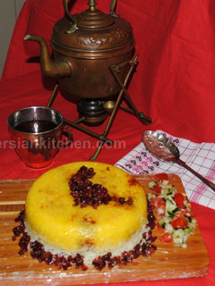 عکسی از دستور تهچین مرغ