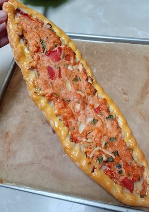 Foto resep Tavuk pide (pizza ayam khas turki)