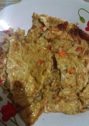 Foto resep Telur Dadar Bawang Bombai Cabe Rawit