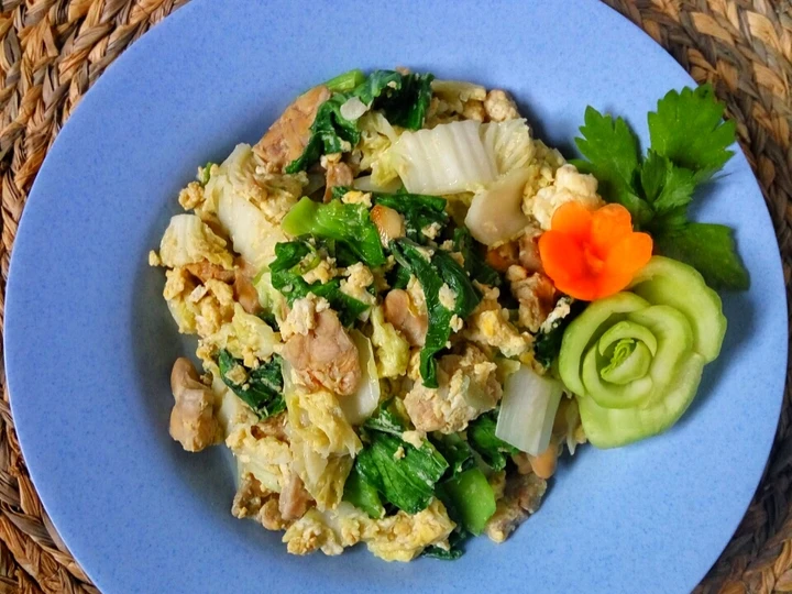 Easy Ways Make Recipes Orak arik Tempe Pokcoy Sawi putih the Awesome  Really Delicious.
