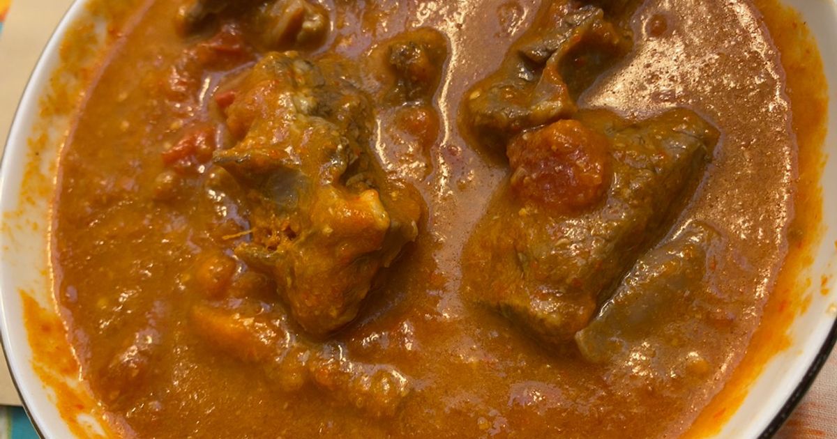 Gulai Bagar. Masakan padang