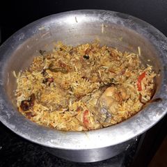 A picture of Chicken Biryani.