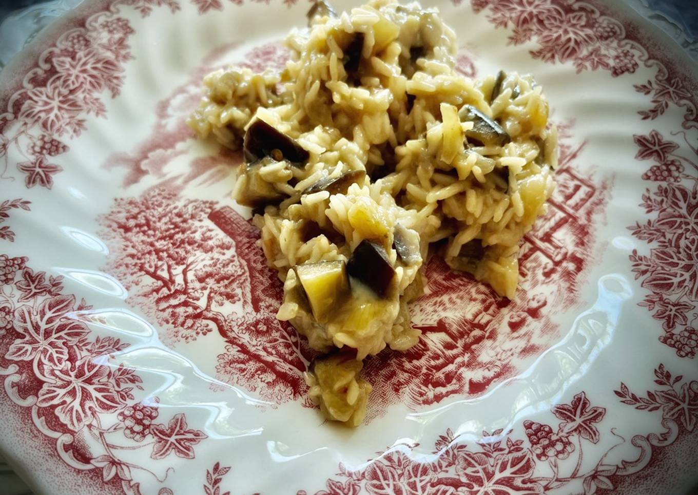 Risotto de berenjena