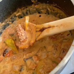 A picture of Octopus Soup (Mchuzi wa Pweza).
