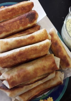 Una foto de Rollo de verduras con atún