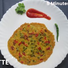 A picture of Oatmeal Omelette Without Egg - 5 Minutes Breakfast.