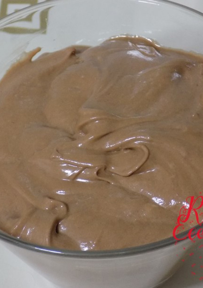 Una foto de Frosting de crema de cacao