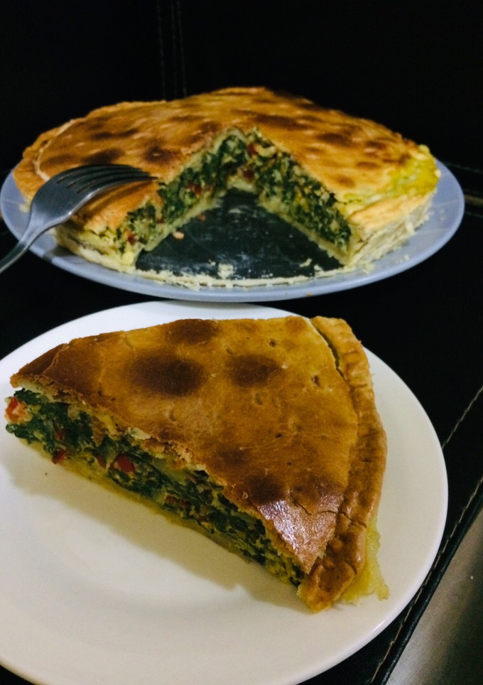 Una foto de Tarta de acelga y verduras