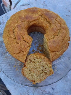 Una foto de Budín de naranja, sin harina blanca ni leche 🍊