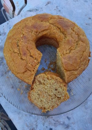 Una foto de Budín de naranja, sin harina blanca ni leche 🍊