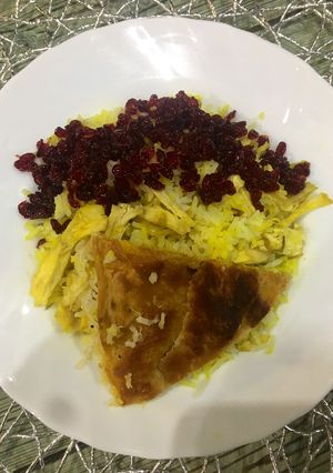 عکسی از دستور زرشك پلو با مرغ سرعتي😉😉