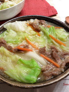快速、鮮甜高麗菜肉絲粥 的食譜成品照片
