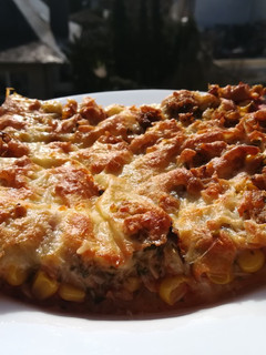 Tonhalas pizza recept fotója