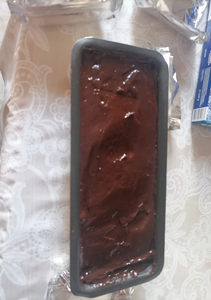 Una foto de Pastel helado de chocolate con galletas de chocolate (Thermomix)
