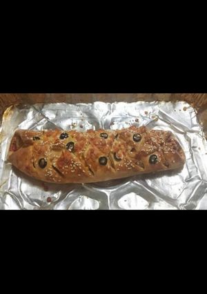 A picture of Chicken bread.