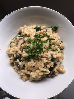 Foto resep Barley and Shiitake Mushroom Risotto