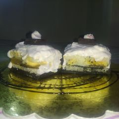 Bread ice-cream pudding A picture of Bread ice-cream pudding.