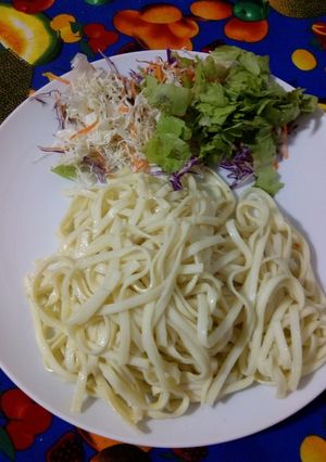 Una foto de Fideos con un toque!