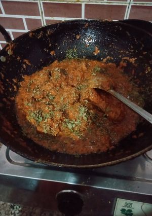 A picture of Kadhai Chicken.
