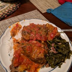 A picture of My mom's Meatloaf.