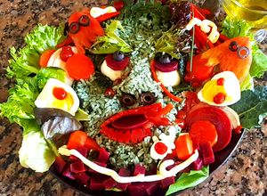 Una foto de Ensalada "casi Halloween"