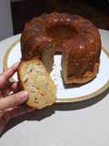 Bizcocho (Bundt cake) de pera, canela y vainilla