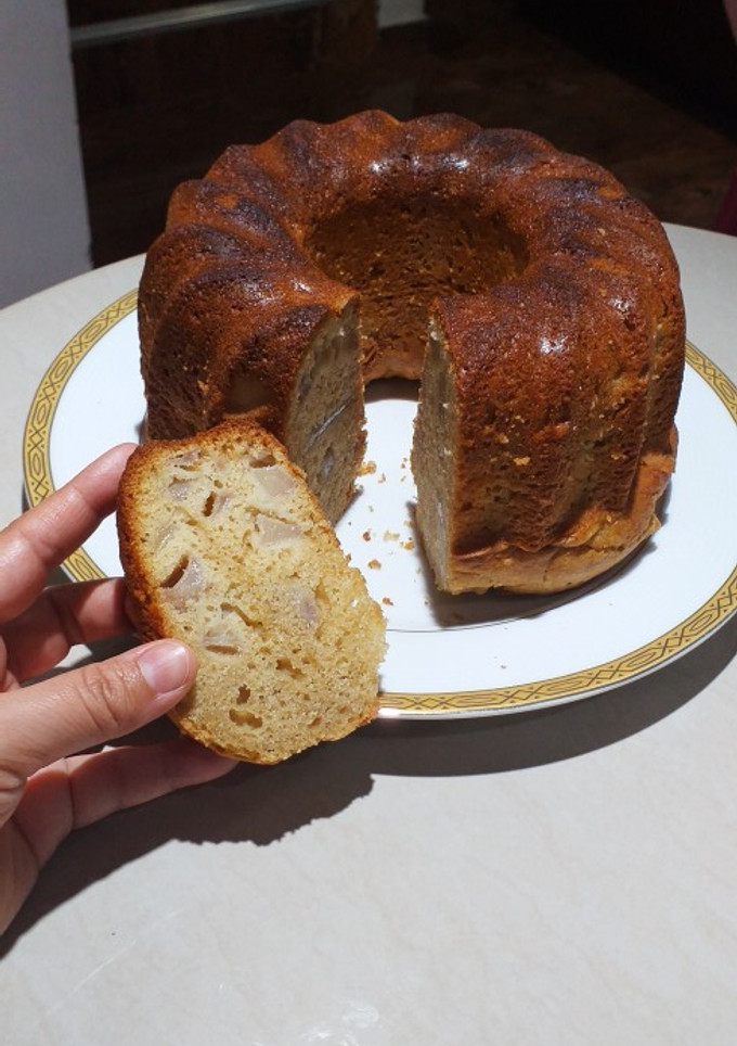 Una foto de Bizcocho (Bundt cake) de pera, canela y vainilla