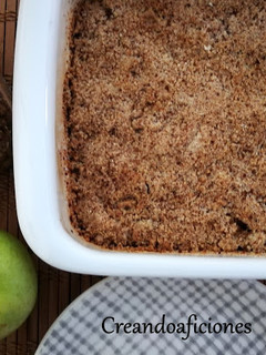 Una foto de Crumble de manzana