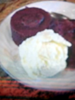 A picture of 5 minute chocolate mug cake.