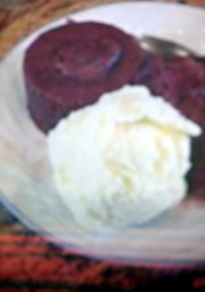 A picture of 5 minute chocolate mug cake.