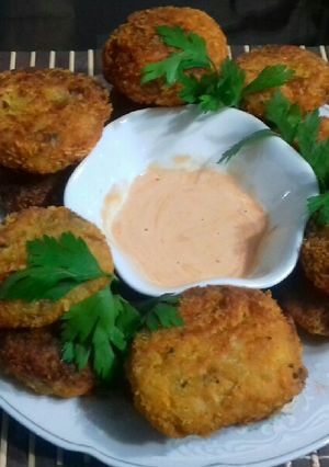 Una foto de Bolitas de Papa Rellenas con Queso y carne