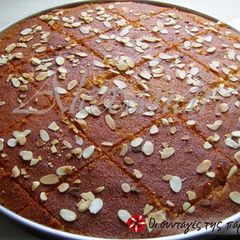 Yoghurt cake with syrup A picture of Yoghurt cake with syrup.