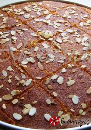 A picture of Yoghurt cake with syrup.