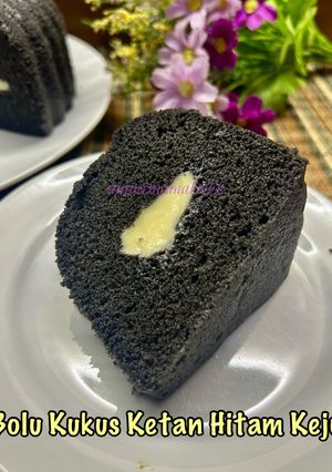 Foto resep Bolu Kukus Ketan Hitam Keju