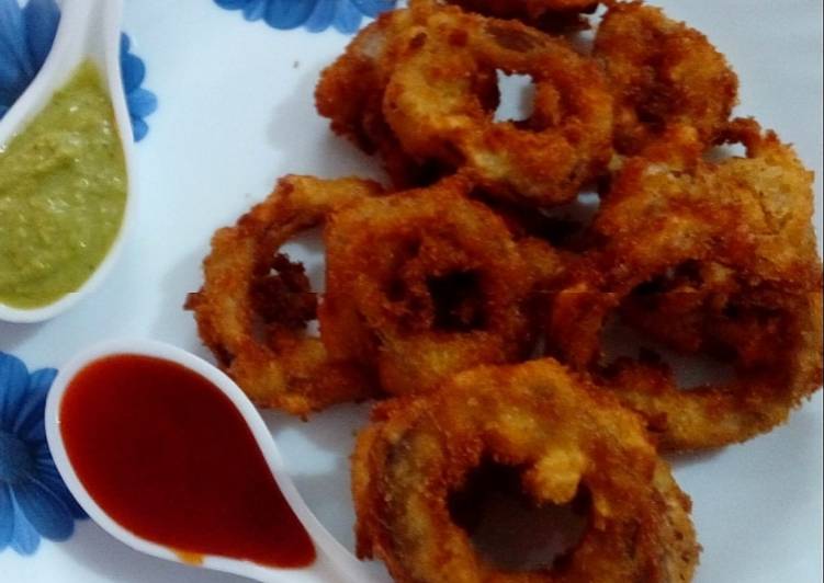 Recipe of Award-winning Onion Rings Fry