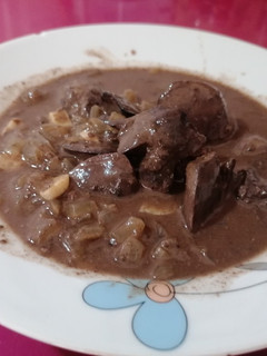 Una foto de Hígado encebollado