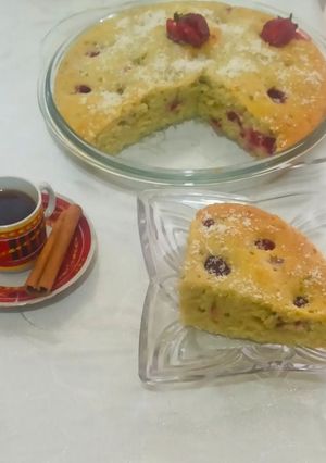 عکسی از دستور کیک توت فرنگی 🍓