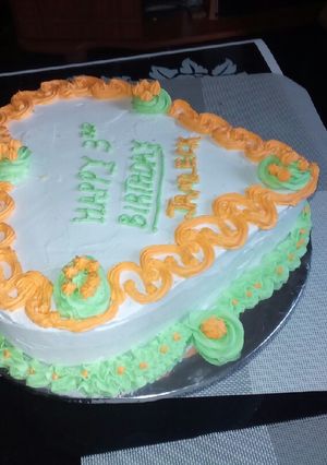 A picture of Vanilla cake Fluffy.