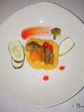 107. Chopped Vegetable with Yellow Pepper Bowl & Mayonaise Sauce