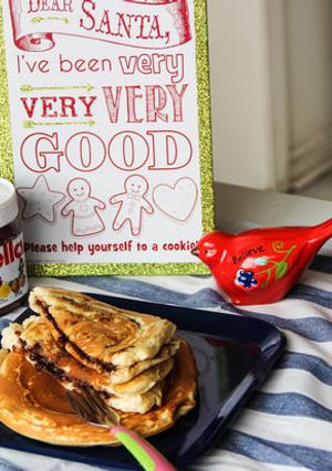 A picture of Nutella Stuffed Pancakes.