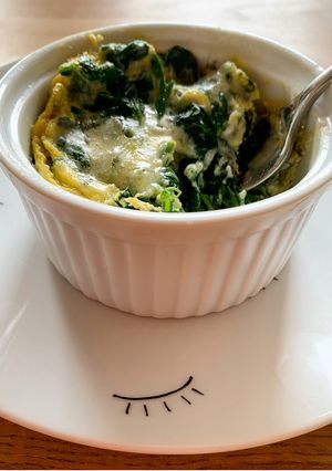 A picture of Super Quick Spinach Frittata.