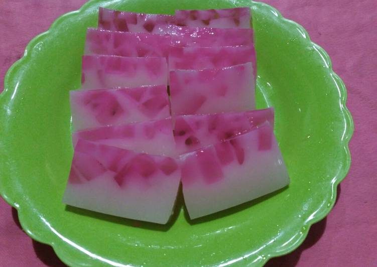 Resep Puding mozaik strawberry, Sempurna