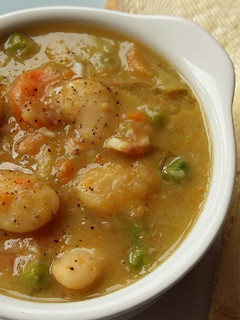 A picture of Vickys Butter Bean Soup, GF DF EF SF NF.