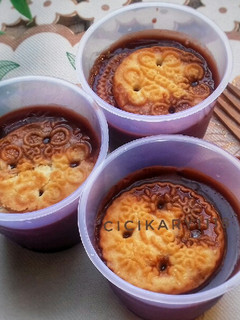 Foto resep 5. Puding biskuit kelapa