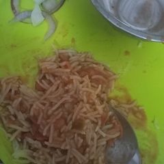 A picture of Rajma rice.