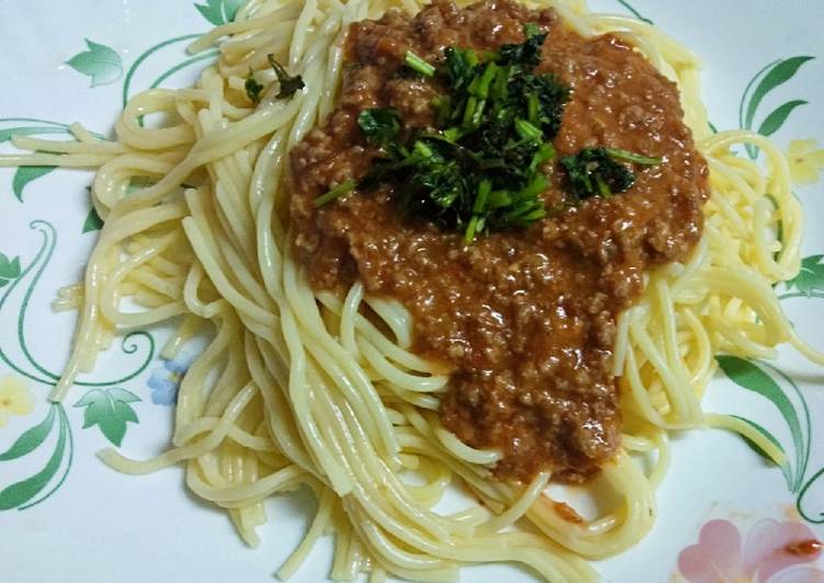 Spaghetti Bolognese #15 minute or less cooking contest