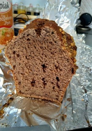 Une photo de Banana bread à la pâte à tartiner
