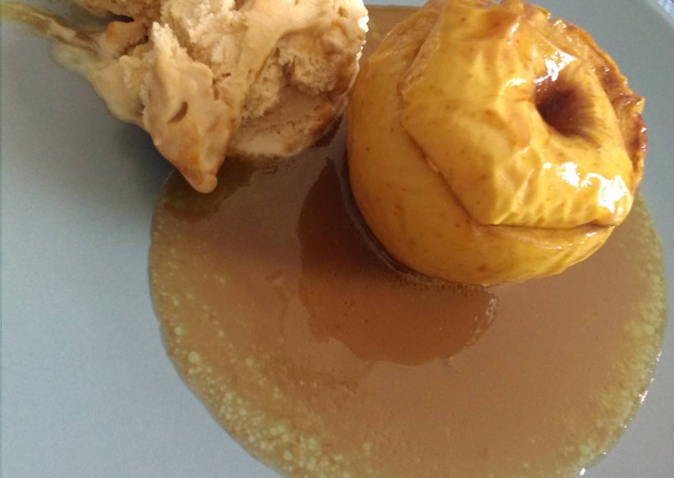 Pommes au four et carambar aux caramel