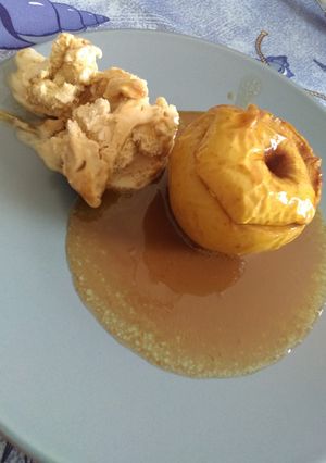 Une photo de Pommes au four et carambar aux caramel