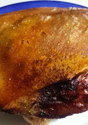 Una foto de Pernil de cerdo asado